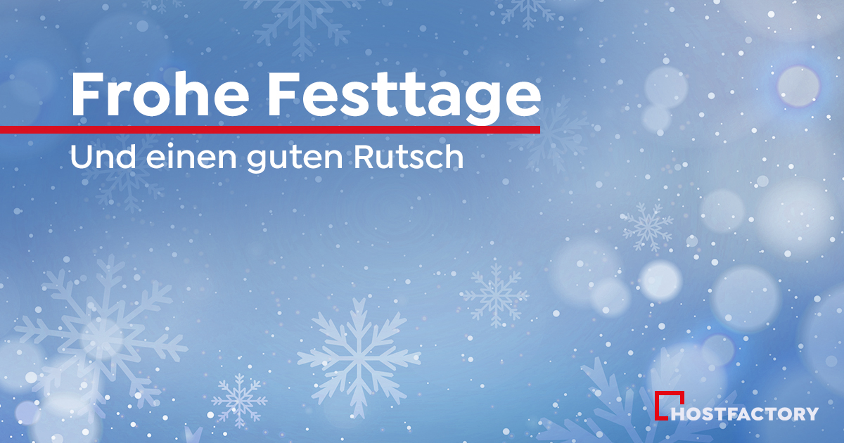 Frohe Festtage