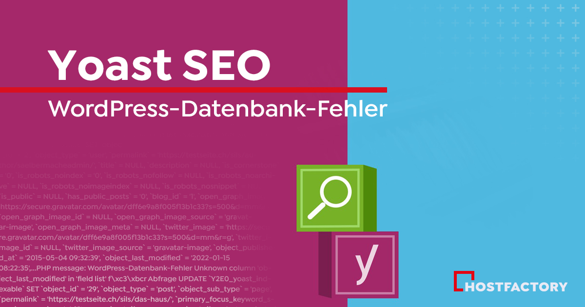 Yoast SEO für WordPress: WordPress-Datenbank-Fehler