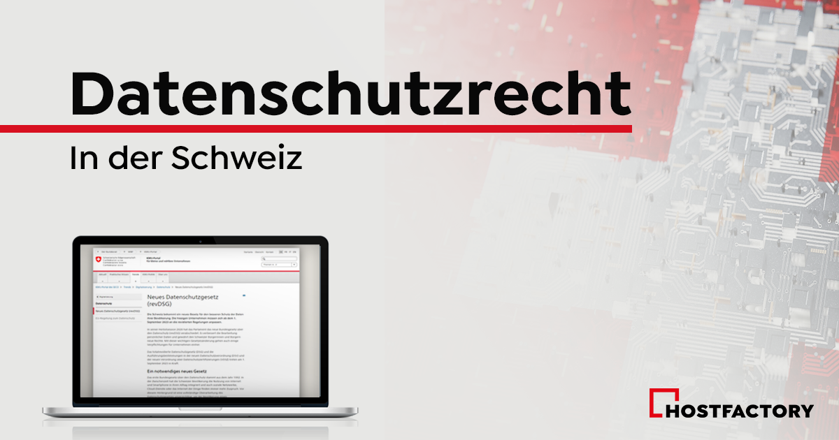 Neues Datenschutzrecht ab 1. September 2023