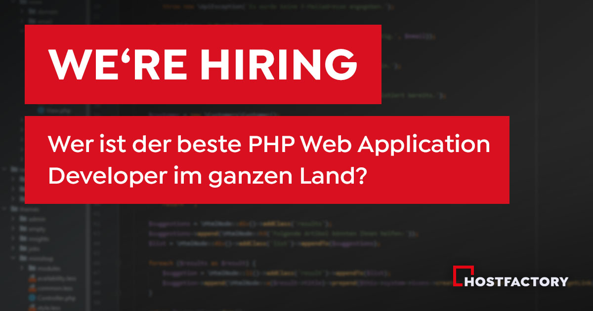 Wer ist der beste PHP Web Application Developer im ganzen Land?